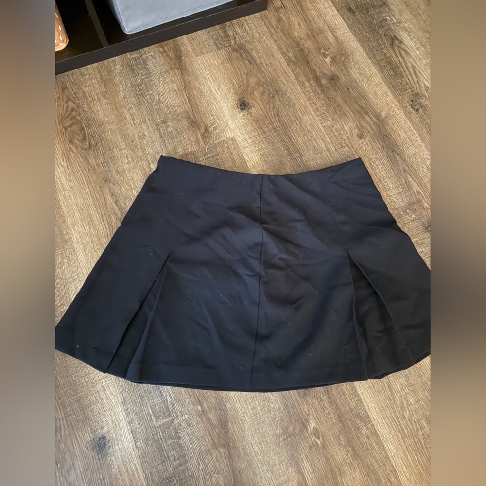 Black Pleated Skort